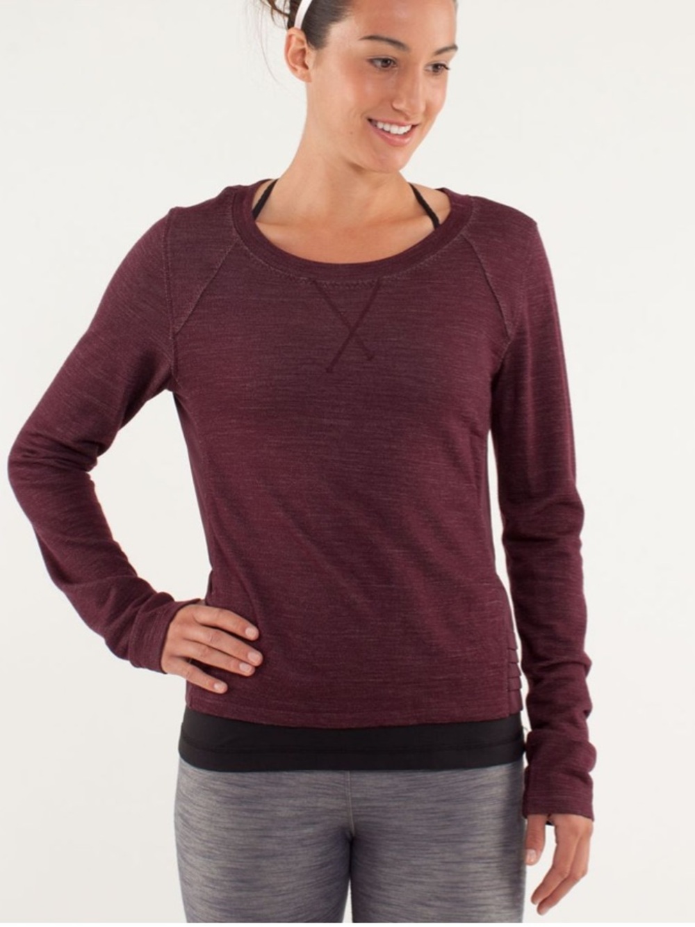 lululemon athletica Sattva Pullover - Bordeaux Drama (Deep Wine)